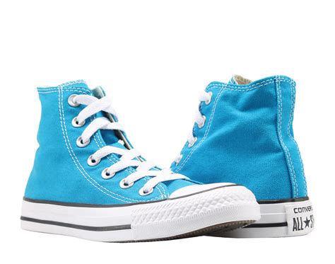 blue chuck taylors high tops.